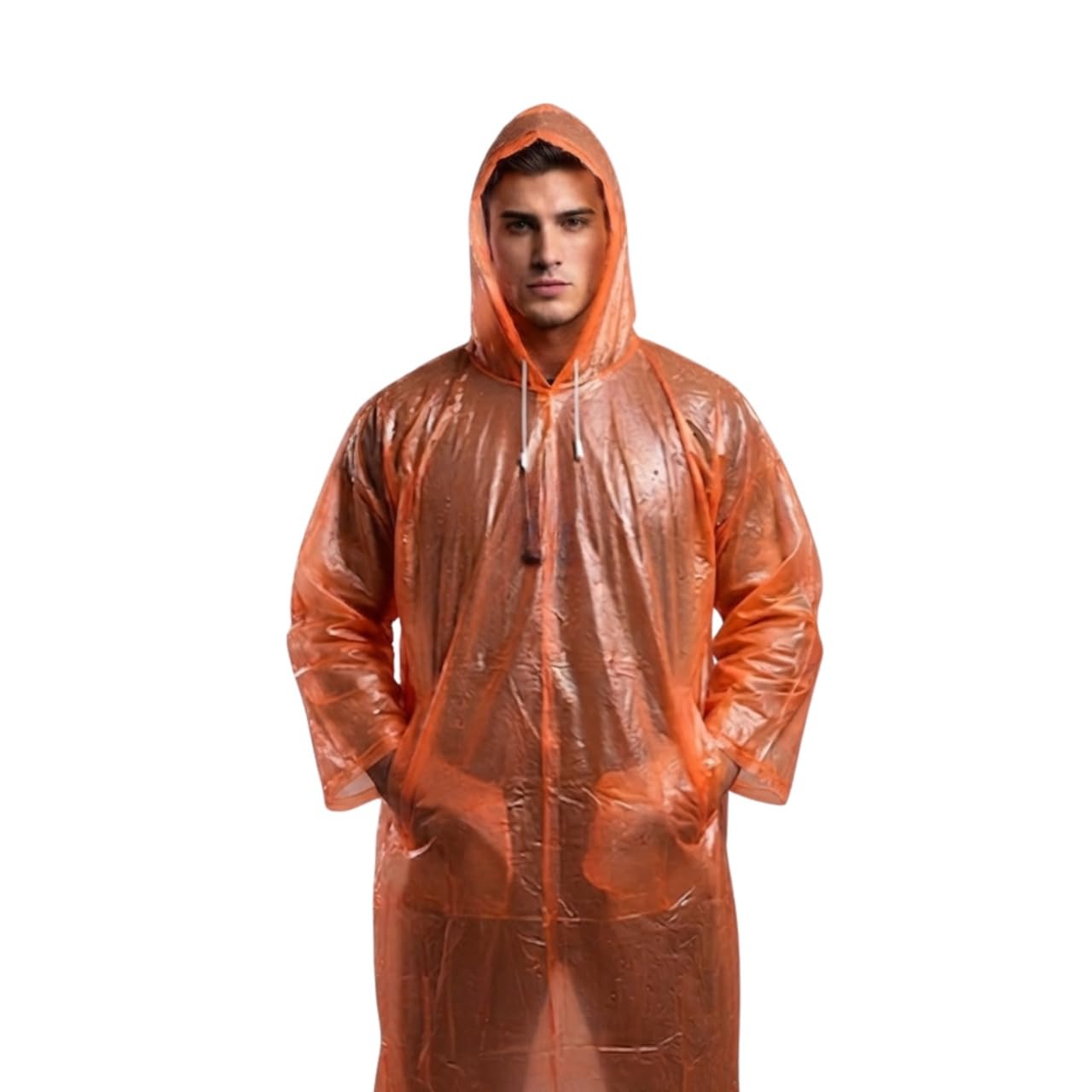 (3 years warranty Waterproof Hooded Raincoat for Men and Women Lightweight Rain Jacket with Adjustable Hood Front Zipper Windproof Quick Dry Reusable Monsoon Rain Wear for Travel Bike-image-28