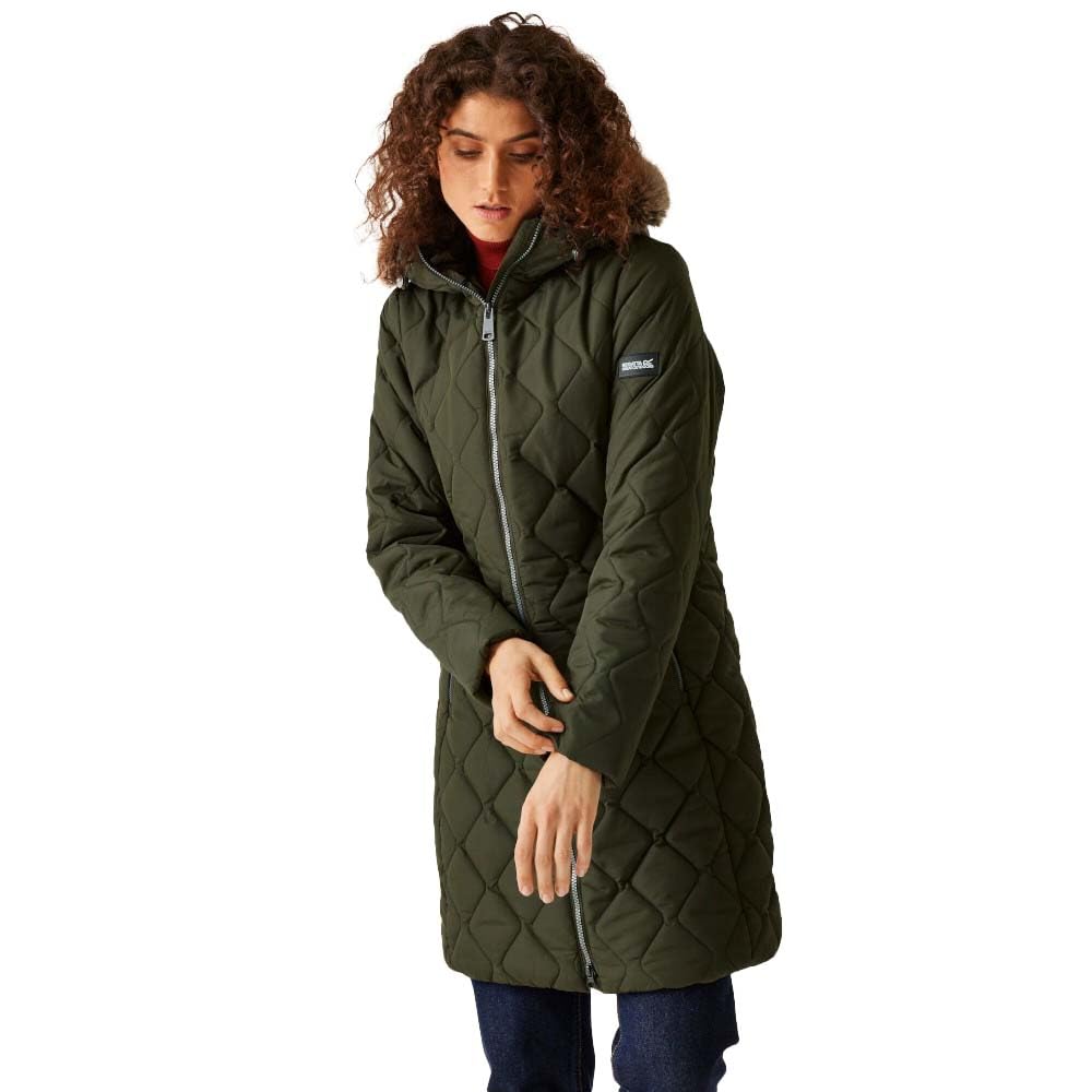 Regatta Women's Dark Khaki Fritha Iii Longline Insulated Jacket