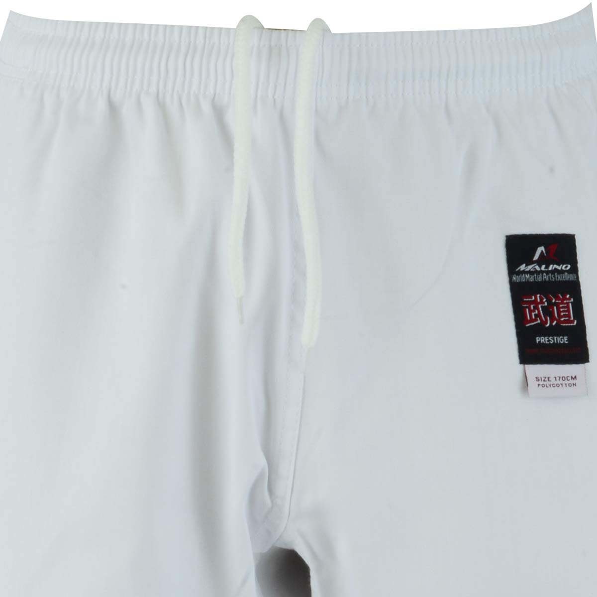 Malino - Pantaloni da karate separati, 7 oz, in policotone, colore: Nero