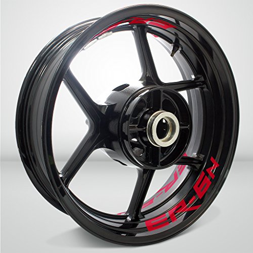 Stickman Vinyls Rosso Riflettente Ruote Moto