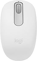 Logitech M196 Bluetooth Wireless Mouse - Compact Portable for Laptops/Tablets, 12-Month Battery, Smooth Tracking, PC/Mac Compatible - Off White