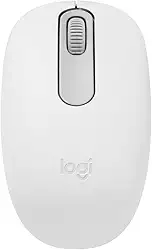 Mouse sem fio Logitech M196 com Conexão Bluetooth, Design Ambidestro Compacto, Rastreamento Preciso, Compatível com PC e Mac, Windows e macOS - Branco