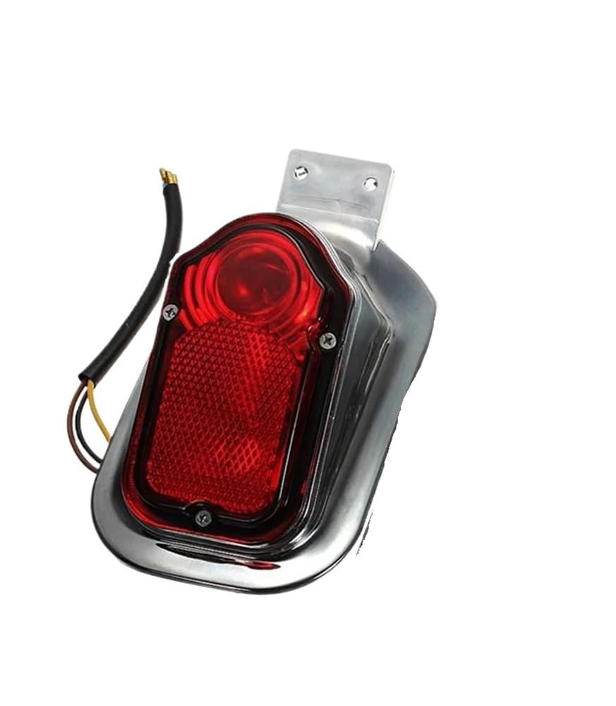 Feu arrière pour moto et scooter avec éclairage de plaque d'immatriculation intégré - 5
