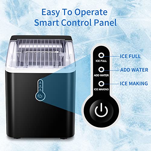 image for COWSAR Ice Makers Countertop, 9 Cubes Ready in 8 Mins, 26lbs in 24Hrs,