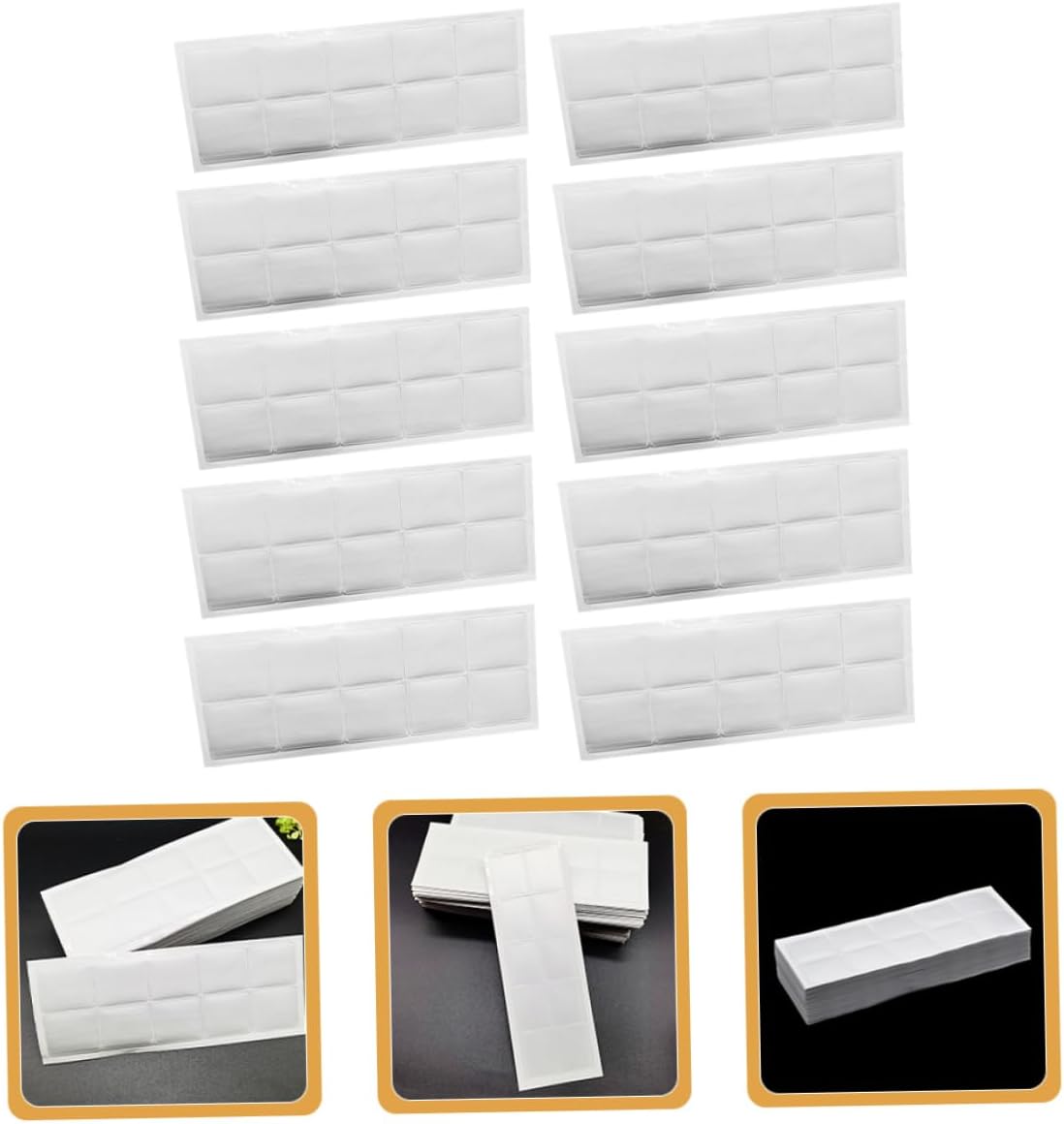 Uonlytech 10sheets Jewelry Making Supplies Self-adhesive Necklace Cards Bags Storage Bag for Necklace Chain