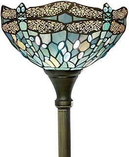 Tiffany Style Torchiere Light Floor Standing Lamp Wide 12 Tall 66 Inch Sea