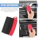 Sylvil 2 PCS Tire Dressing Applicator, Car Tire Shine Applicator Polishing Sponge Pads with Lid, Waxing Polishing Cleaning Tools Wheel Applicator Foam, Detailing Car Accessories (Red)