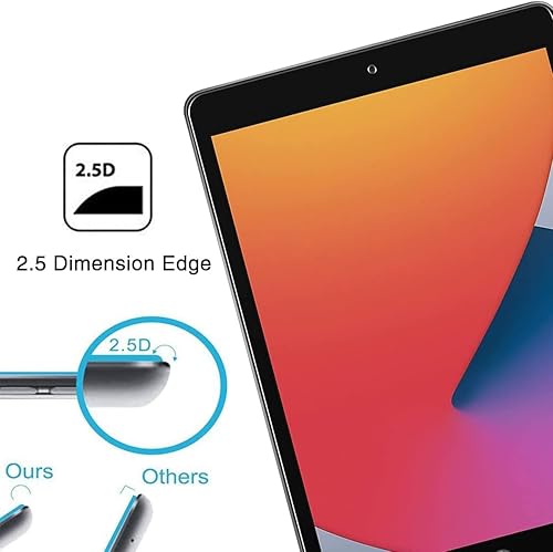 Miniatura 3 de KIQ Paquete de 2 protectores de pantalla de vidrio templado compatibles con iPad de 9, 8 y 7 generación (protector de pantalla para iPad de 10.2