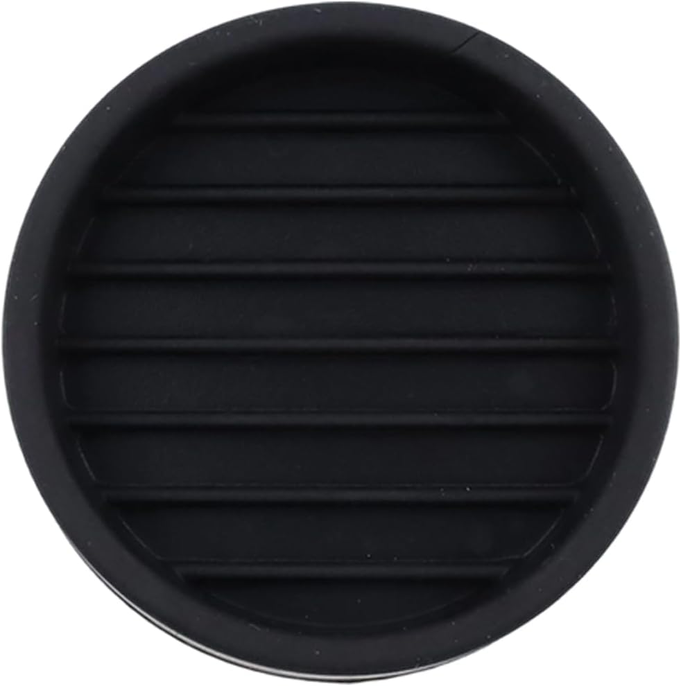 Semetall Non Slip Furniture Coasters 1.5 Inch Rubber Caster Cups - 4 Pack Black Floor Protectors for Bed Couch Table Chair