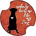 Thirstystone Nobody Loves Me (Dog) Car Cup Holder Coaster, 2-Pack