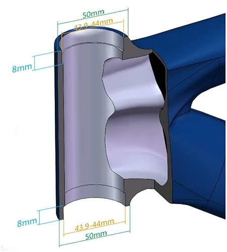 Neco バイクヘッドセット 44MM ZS44 28.6 30mm 1-1/8セミイ