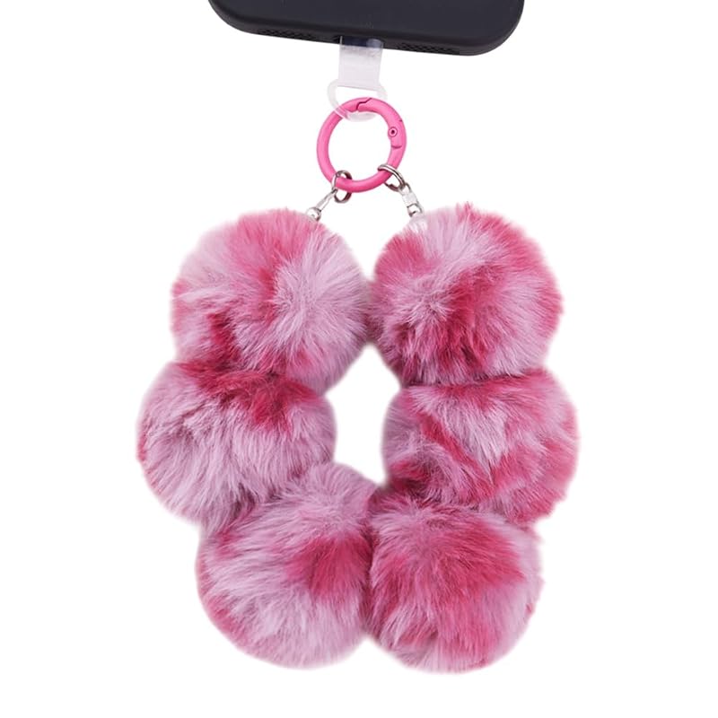 Chaveiro de Pelúcia com Estampa de Leopardo para Bolsa e Chaves de Carro Tofwaol Color 13