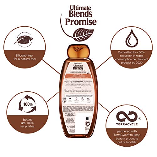 Garnier Ultimate Blends Coconut Oil Frizzy Hair Shampoo, 360ml - Image 3