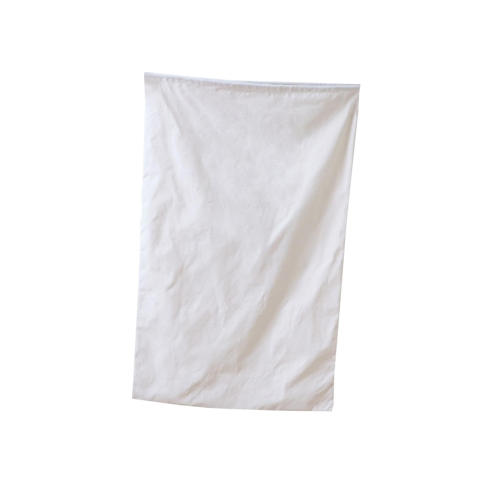 Übergroßer Wäschebeutel mit Kordelzug, Maschinenwaschbarer Canvas Aufbewahrungsbeutel, weiß 100cmx140cm