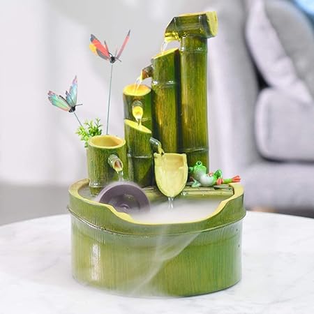 Image H-BEI Bamboo Fountain Garden Bamboo Feng Shui Water Fountain Outdoor Japanese Garden Feature Spout And Pump Sculptures Statues Home Decoration Arts Crafts For Pond Fish Tank Courtyard Image H-BEI Bamboo Fountain Garden Bamboo Feng Shui Water Fountain Outdoor Japanese Garden Feature Spout And Pump Sculptures Statues Home Decoration Arts Crafts For Pond Fish Tank Courtyard