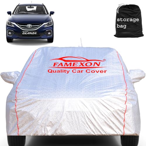 Image of Glanza Car Cover Waterproof with Free Bag and All Weather for Car Cover,100% Waterproof Outdoor Car Covers Rain Snow UV Dust Protection. Custom Fit