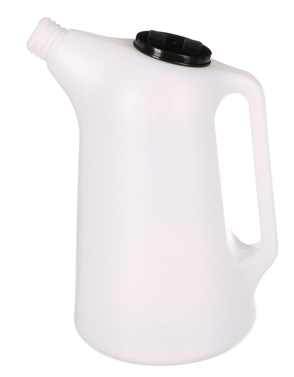 Mechanical Fluid Can 2L Plastic Pouring Can for Operating Liquids Flexible Spout Chemical Resistant Workshop Jug Measuring Scale