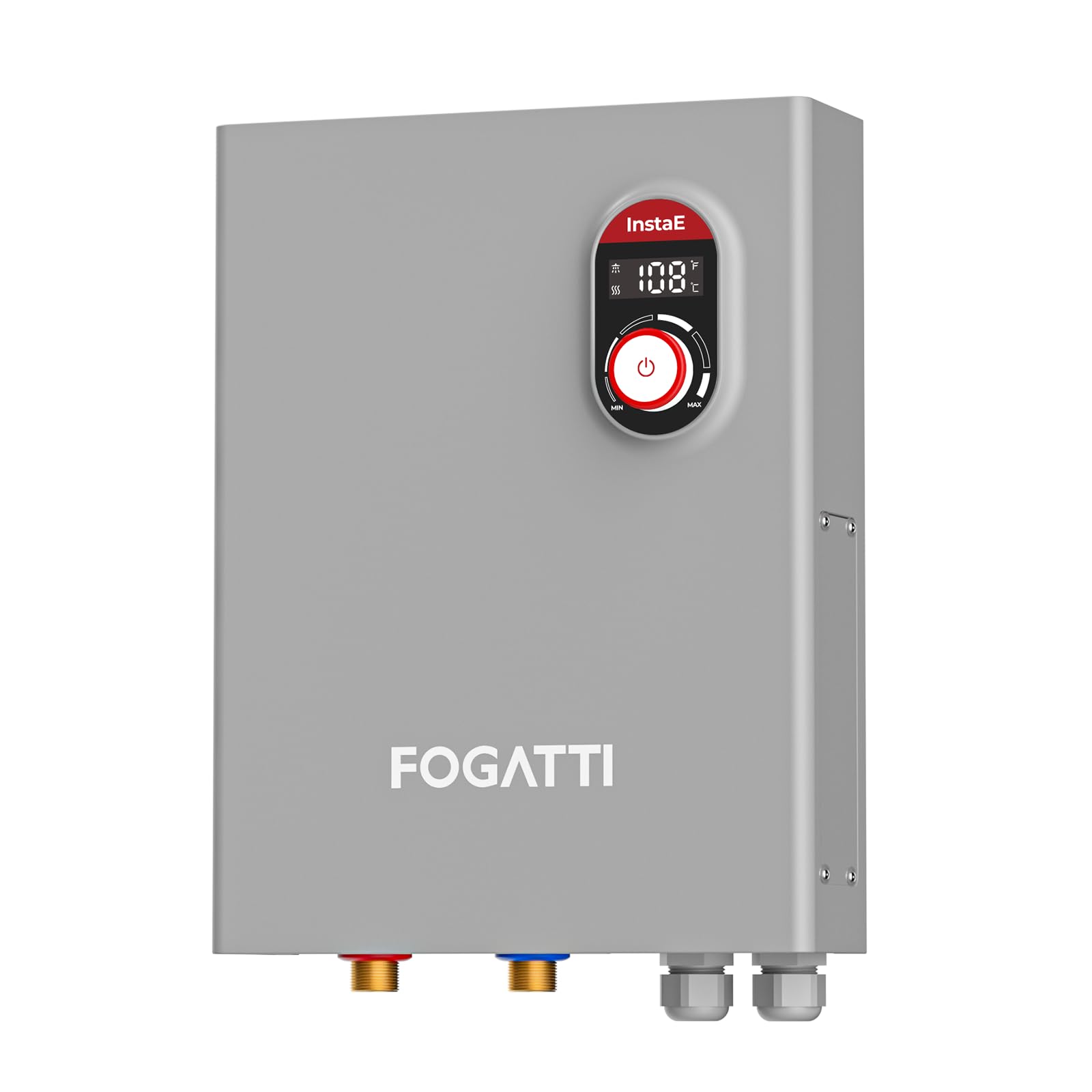 Fogatti 27kW Tankless Water Heater Electric, 240 Volt on Demand Instant Hot Water Heater, ETL Certified, Up to 6.7 GPM for Residential Whole House Shower