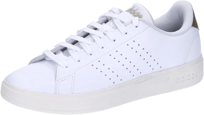 adidas Womens Advantage Lace Up Sneakers Shoes Casual - White