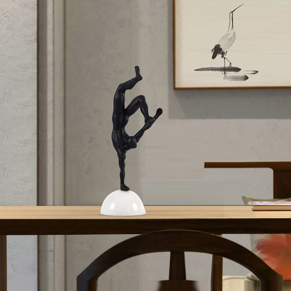 Sculpture Kreatywny Dekoracje Desktop Nowoczesny salon Stół Odwrócony Czarne Dekoracje Nordic Styl Dekoracje Desktop Statue