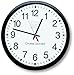 Charles Leonard Wall Clock, 14 Inch Thinline Quartz with 12 Inch Dial, Black and White, 1/Box, Sold as 2 Pack (76820)