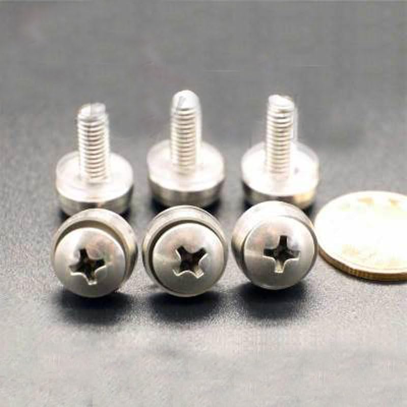 M4 M5 M6 For Phillips Crown Screw Cabinet Combination Screws Stainless steel Bolts 16-35mm Length (Dimensions: M5 x16mm(6pcs))