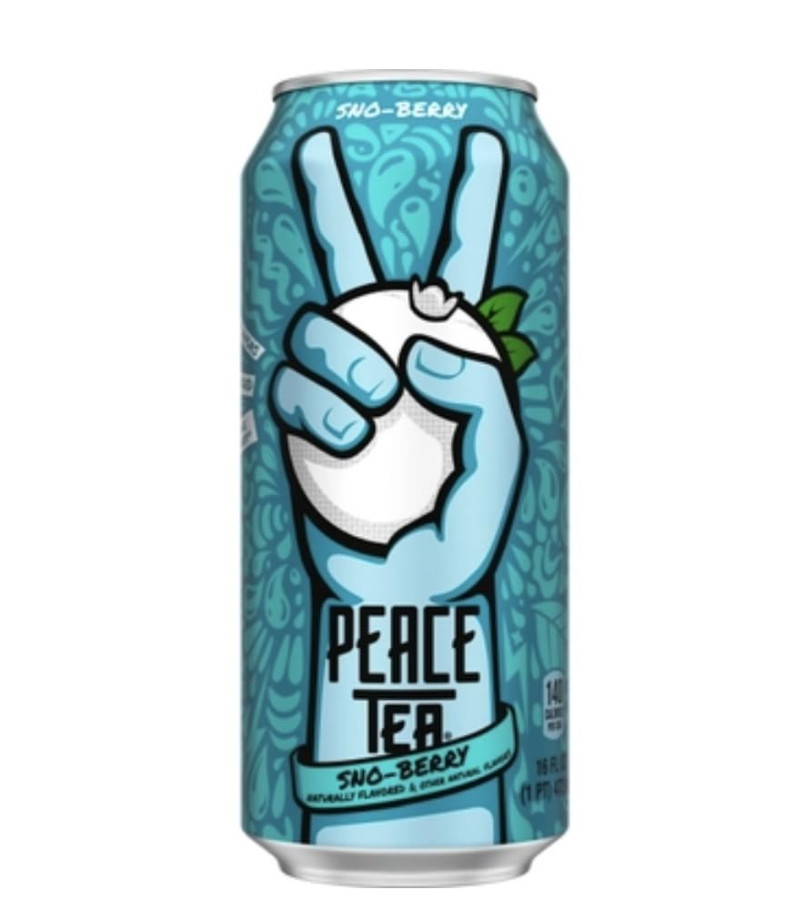 Peace Tea, 16 Fluid Ounces, 24 Count (Razzleberry)
