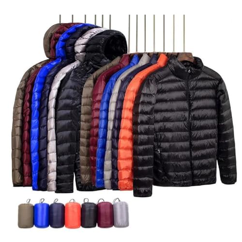 Winter Light Thin Down Jacket Men's Hooded Short Coat Lightweight Slim Coat Down Jackets Outwear2