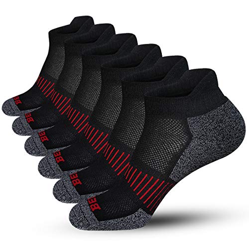 BERING Men's Performance Low Cut Running Socks (6 Pack)