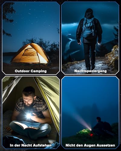 Smartwatch Herren Fitness Uhren: LED Taschenlampe Wasserdicht IP68 Sport Fitnessuhr - Tracker Blutdruck Schrittzähler Pulsmesser Smart Watch Männer Kompatibel Android iOS – Bild 3