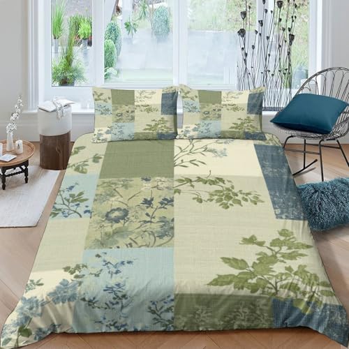 Housse de couette 260x220 hypoallergénique imprimé fleurs 3D