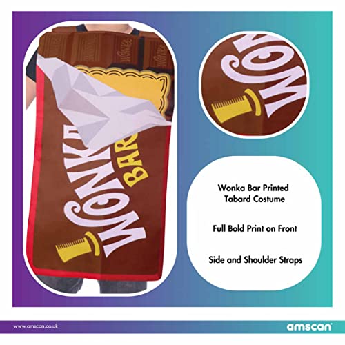 Disfraz Unisex Niños Tabard Wonka Dorado 3-7 Años miniatura 6