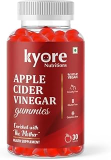 Kyore Nutritions ACV Gummies With Mother | Apple Cider Vinegar 30 Vegan Gummies For Women and Men | Formulated For Appetit...