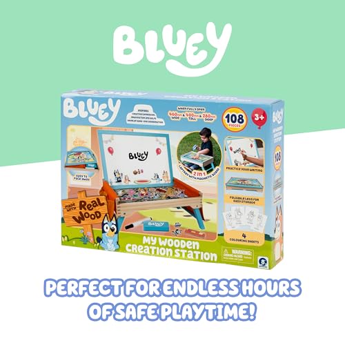 Image of Bluey Art Creation Station, 100 Magnets & Whiteboard Lid