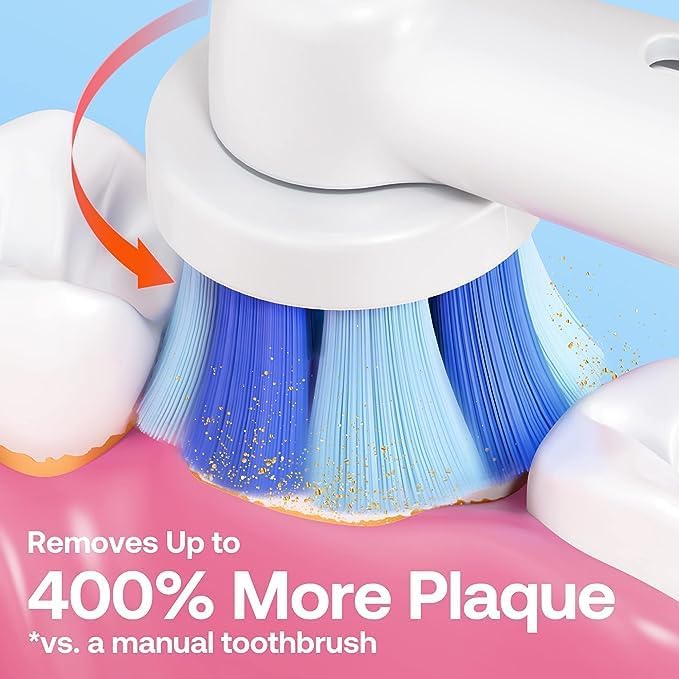 Miniatura 2 de Bitvae R2 Cepillo de dientes eléctrico giratorio para adulto, 5 modos de cepillo de dientes recargable y hilo dental de agua y cepillo de dientes