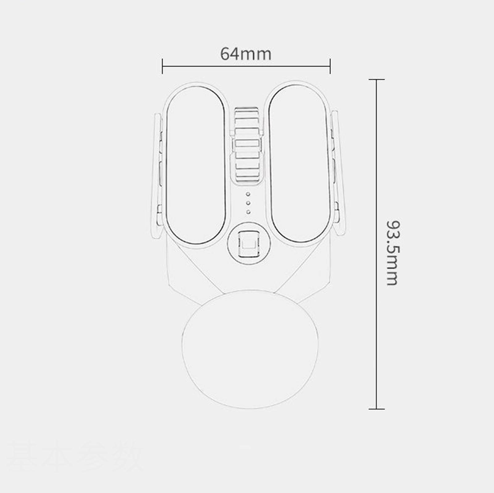 Mysz Bezprzewodowa mysz komputerowa do laptopów do gier Bluetooth akumulatorowa ergonomiczna mysz urządzenie wskazujące moc fotoelektryczna czterokierunkowa rolka typu C z możliwością ładowania regula