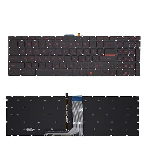 MSI 16L2 16P7 179B 1785 17FK 17A1 17B1 17C1 17C5 GS63VR GT73VR GS73 GS70 GS72 GS60 GL60 GP62 MS-16J2 �p�m�[�g�p�\�R���L�[�{�[�h(RU Red Backli