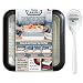 Fancy Panz FP88011C12 Black Protector and Portable Casserole Carrier, 100% Made in USA, BPA Free, Fits 8 x 8 Inch Steam, 8 x 8 Foil Pan Includ, 8x8