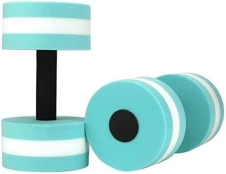 Water Dumbbells, Aquatic Exercise Dumbell, Set of 2 Pool Water Weights Aerobic Water Exercise Foam Dumbbells for Fitness Men Women Weight Loss