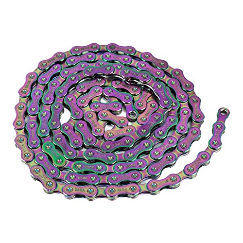 Luzhengyang Enhance Cycling Performance with 12-Speed High Strength Mountain Bike Chain - Steel Material, Quick Installation, Suitable for Road Bike, Gear - Multicolor