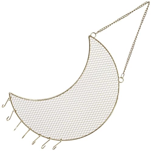 Ciieeo Schmuckwandorganizer aus Eisen Goldfarben zum Ausstellen und Aufbewahren von Schmuck und Armbändern für Schlafzimmer und Messe Elegant