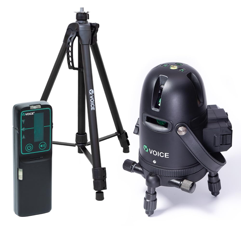 Amazon | VOICE レーザー墨出し器 3ライン グリーンレーザー