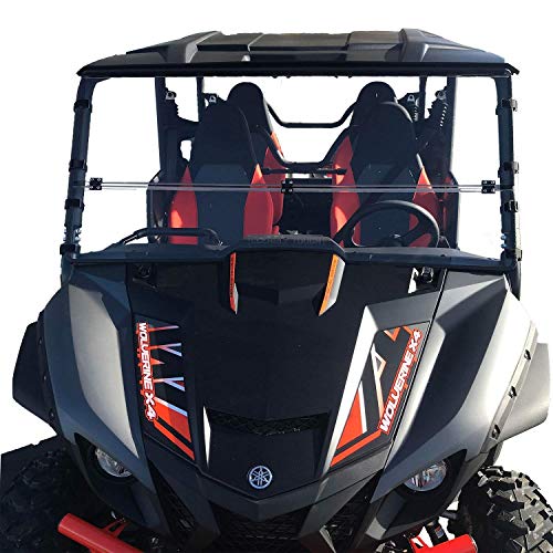 Clearly Tough Full Folding Windshield For The Wolverine X4 / X2 (2018-2020 Models) #TOP22