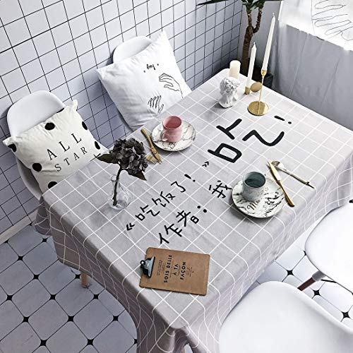 Nappe anti-tache et chaleur coton lin rectangulaire contre usure table - 2