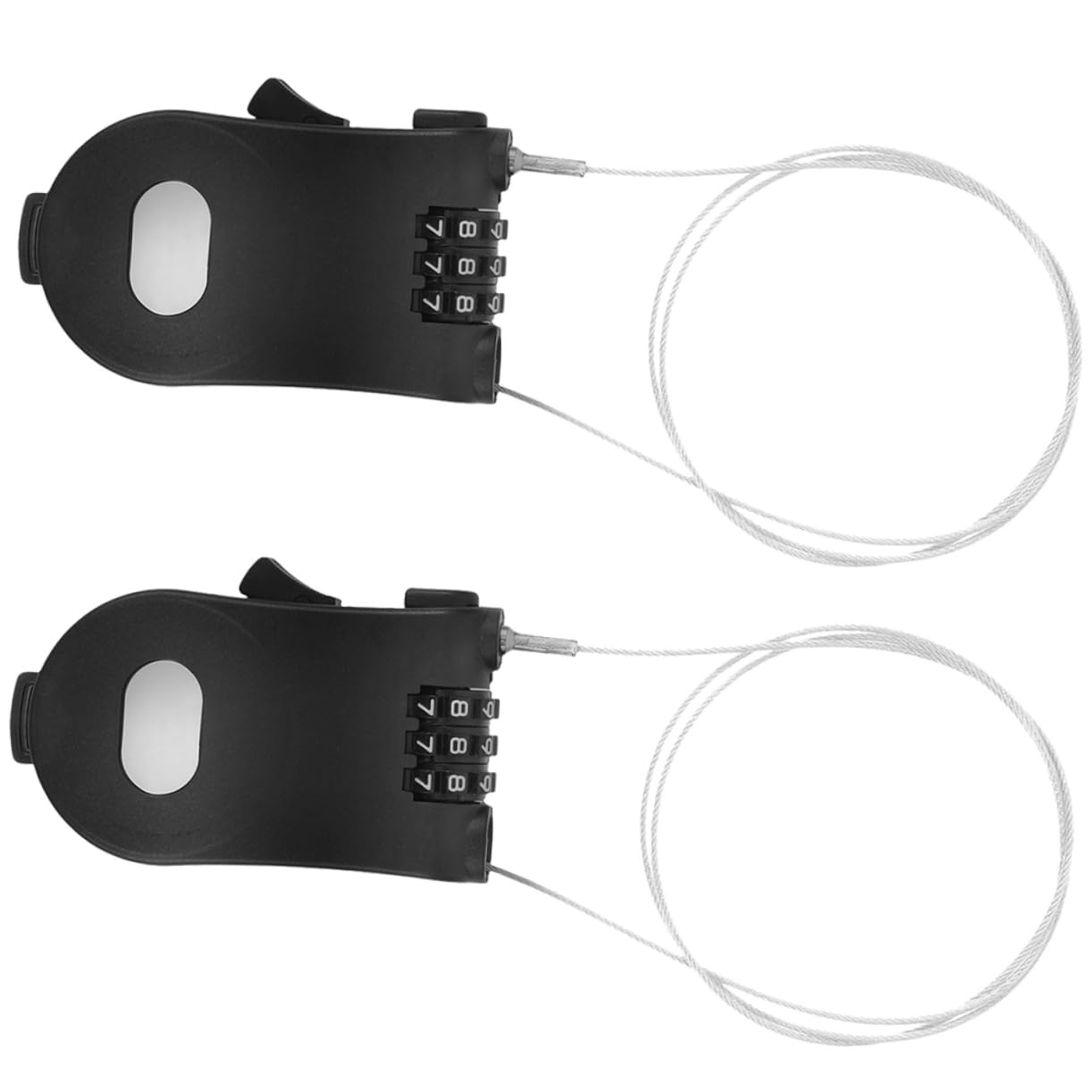 Sosoport 8pièces Serrure Antivol De Vélo Câble Rétractable Sécurisé Pour Ski Et Équipements Sportifs Fiable Et Pratique Le Vol