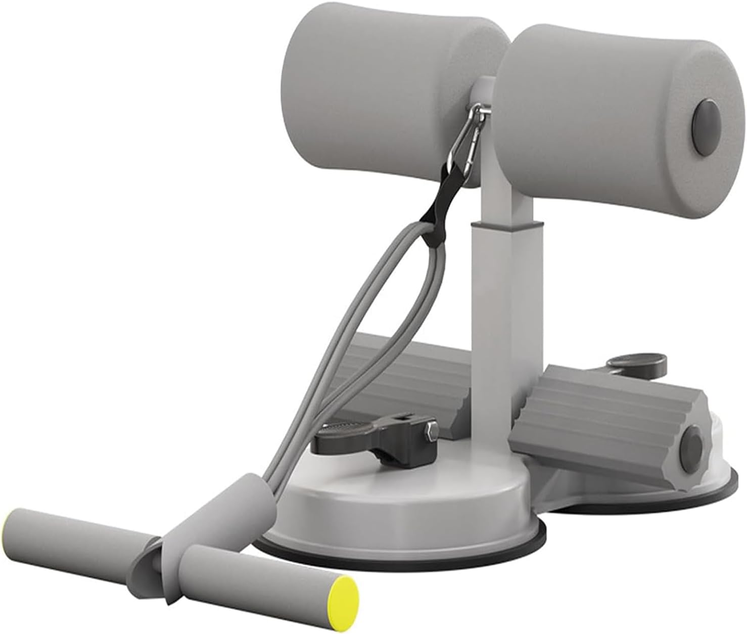 Sit Up Bar For Floor, Double Self-Suction Portable Exercise, Adjustable Abdominal Sit-Up With Tension Rope, Assistant Device Home Core Strength Muscle Training