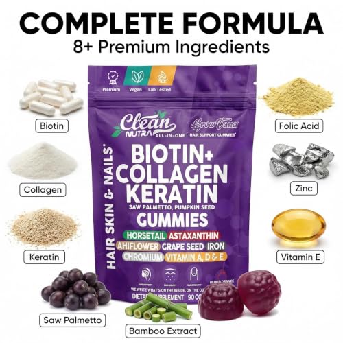 Clean Nutraceuticals Collagen Hair Growth Gummie