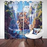 【Technologie d'Impression 3D Époustouflante】Grâce à une impression réactive 3D avancée, ces rideaux occultants affichent des motifs haute définition éclatants qui ne se décolorent pas. Contrairement aux impressions traditionnelles, leurs designs réalistes et vibrants créent une ambiance personnalisée et élégante dans votre intérieur