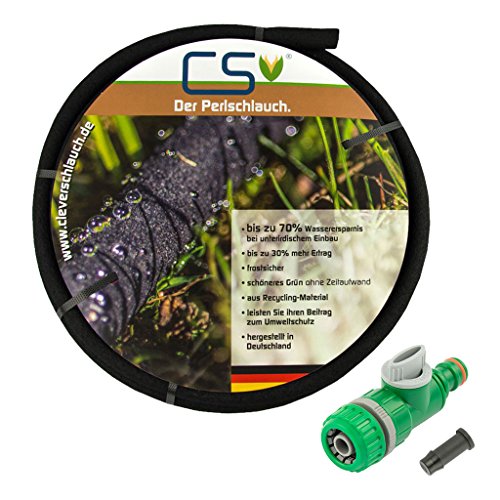 15m CS Perlschlauch Startup mit Durchflussreduziertem Absperrhahn und Endstopfen