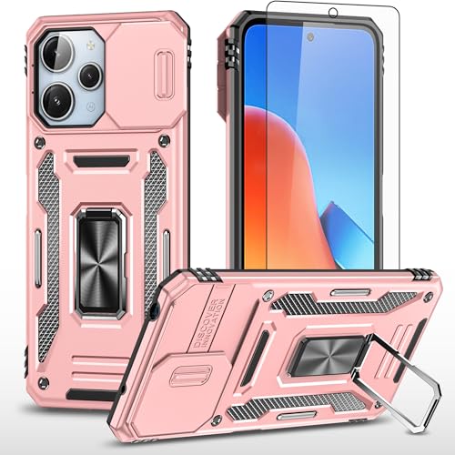 Coque Xiaomi Redmi 12 4G 5G Asuwish avec protège-écran et anneau